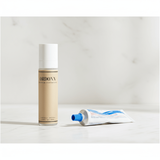 Hervulbare tandpasta dispensers vs. normale tubes: duurzamer, handiger en stijlvol - ORDONN